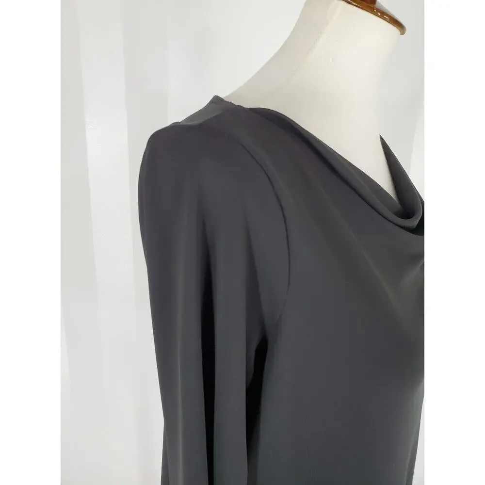 LIZ CLAIBORNE Women's Black Long Sleeve Blouse Sz L - Picture 6 of 10